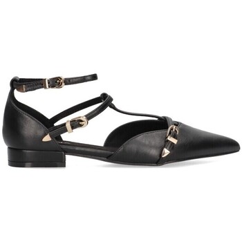 Pantofi Femei Balerin și Balerini cu curea Luna Trend 74076 Negru