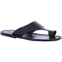 Pantofi Bărbați  Flip-Flops Gianluca - L'artigiano Del Cuoio 521 U NERO CUOIO Negru