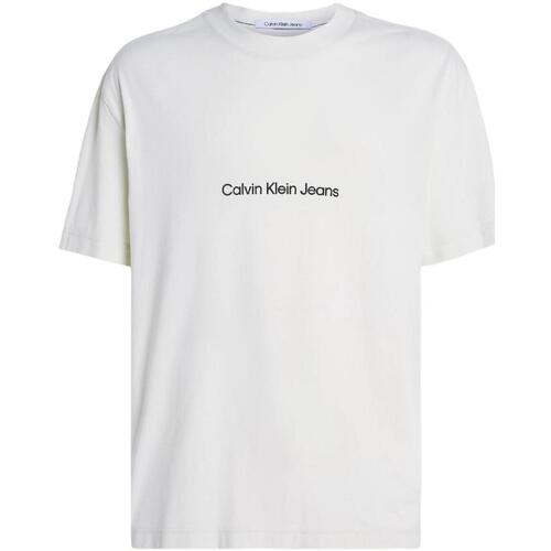 Îmbracaminte Bărbați Tricouri mânecă scurtă Calvin Klein Jeans  Bej