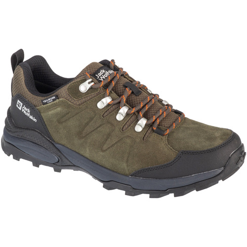 Pantofi Bărbați Drumetie și trekking Jack Wolfskin Refugio Texapore Low M verde