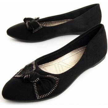 Pantofi Femei Balerin și Balerini cu curea Leindia 88185 Negru