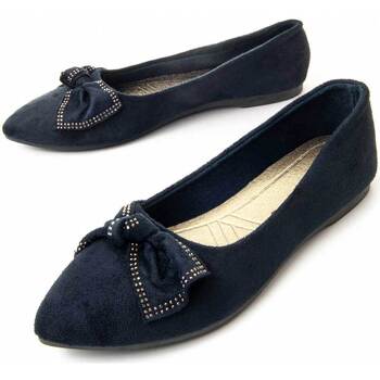 Pantofi Femei Balerin și Balerini cu curea Leindia 88186 albastru