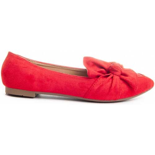 Pantofi Femei Balerin și Balerini cu curea Leindia 88192 roșu