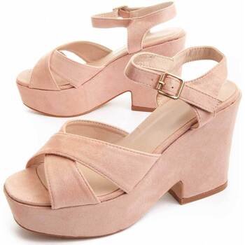 Pantofi Femei Sandale Leindia 88202 roz