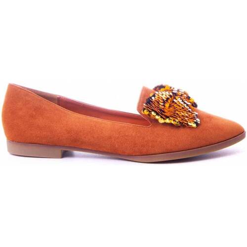 Pantofi Femei Balerin și Balerini cu curea Leindia 88209 portocaliu