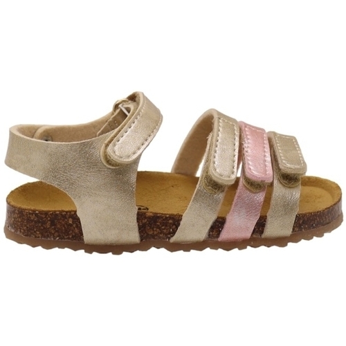 Pantofi Copii Sandale Plakton Pastel Baby Sandals - Oro Rose Auriu
