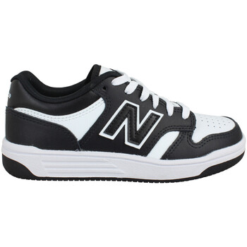 Pantofi Copii Sneakers New Balance 480 Cuir Enfant Black White Negru