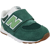 Pantofi Copii Sneakers New Balance 574 Velours Toile Enfant Green verde