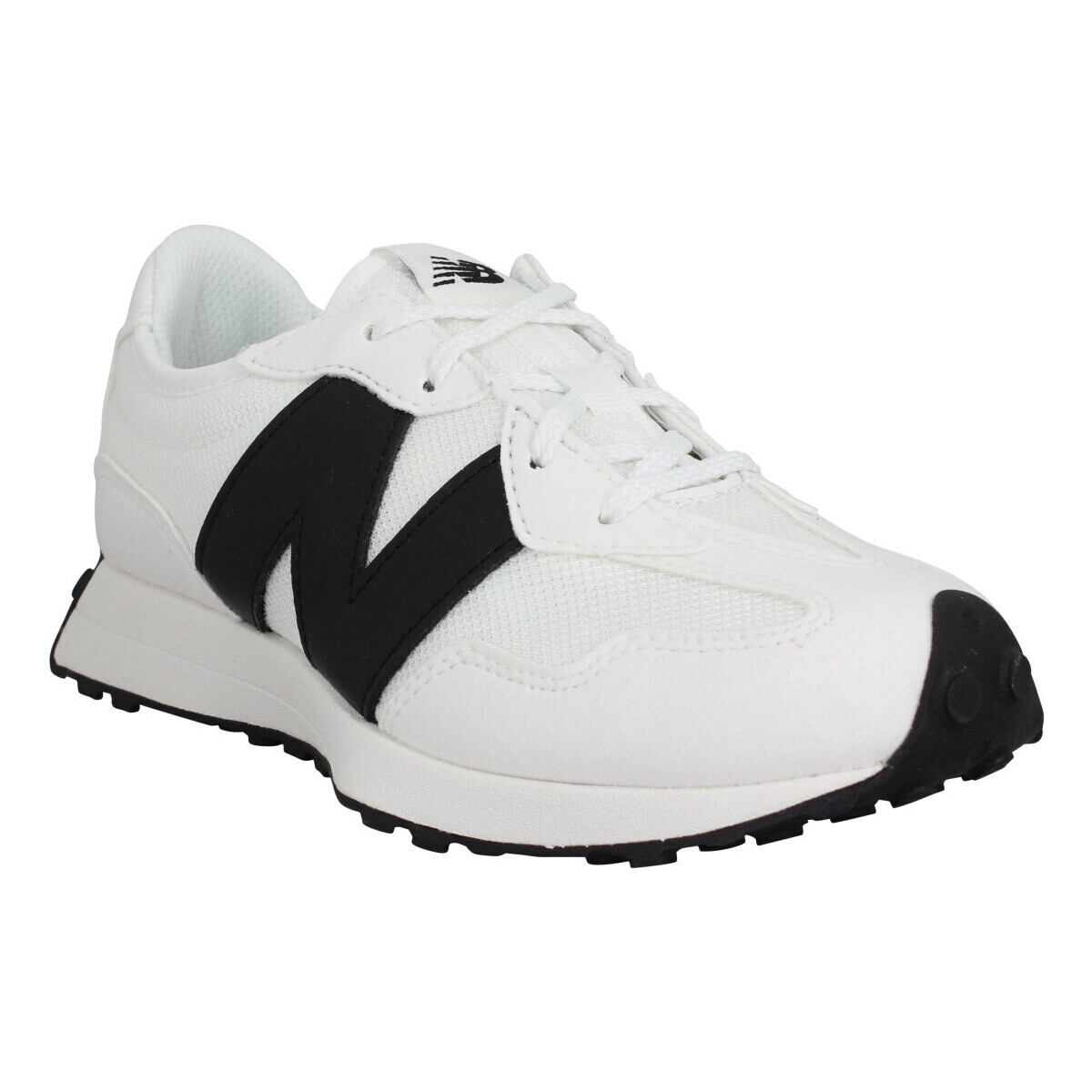 Pantofi Copii Sneakers New Balance 327 Toile Enfant White Black Alb
