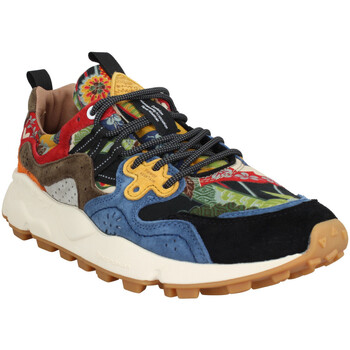 Pantofi Bărbați Sneakers Flower Mountain Yamano Suede Cabuki Print Homme Royal Multi Multicolor