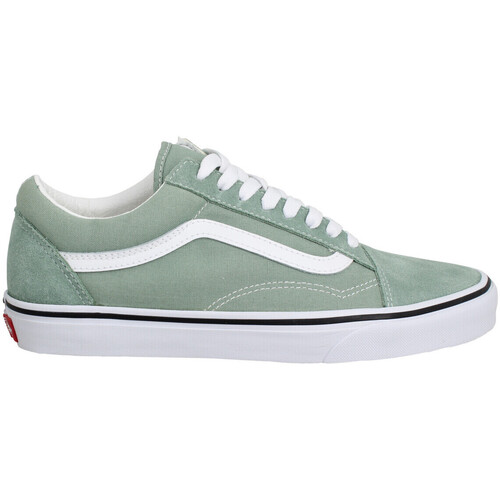 Pantofi Bărbați Sneakers Vans Old Skool Color Theory Velours Toile Homme Iceberg Green verde