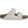 Pantofi Femei Papuci de vară Birkenstock Arizona Leve Suede Femme Antique White Alb