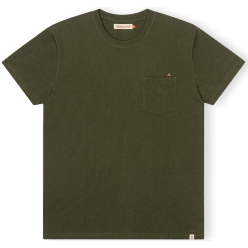 Îmbracaminte Bărbați Tricouri & Tricouri Polo Revolution T-Shirt Regular 1341 BOR - Army verde
