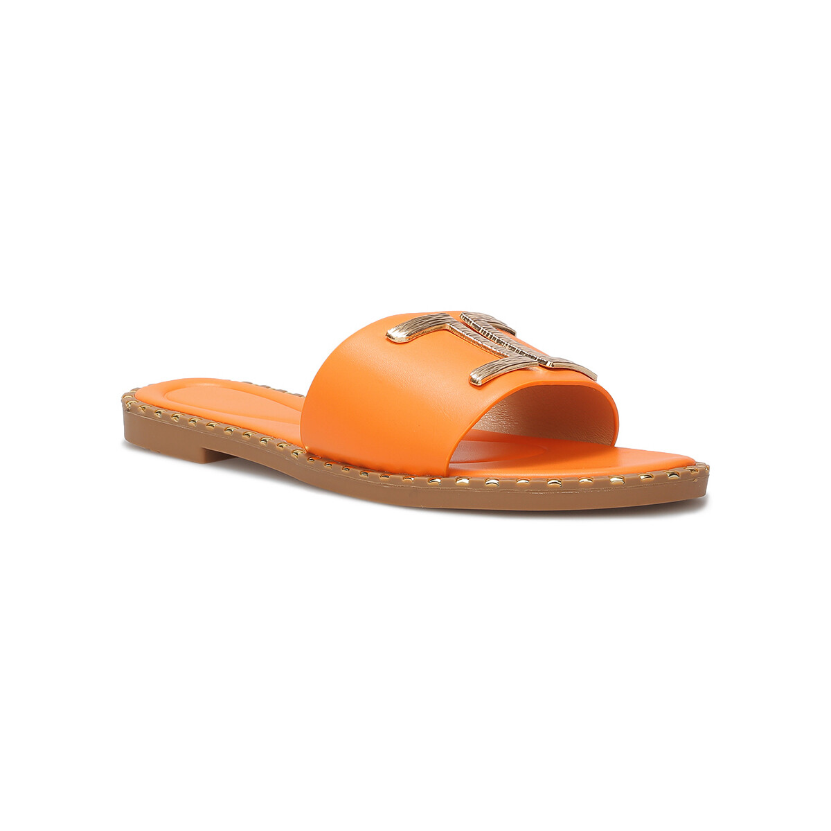 Pantofi Femei  Flip-Flops La Modeuse 70370_P164491 portocaliu