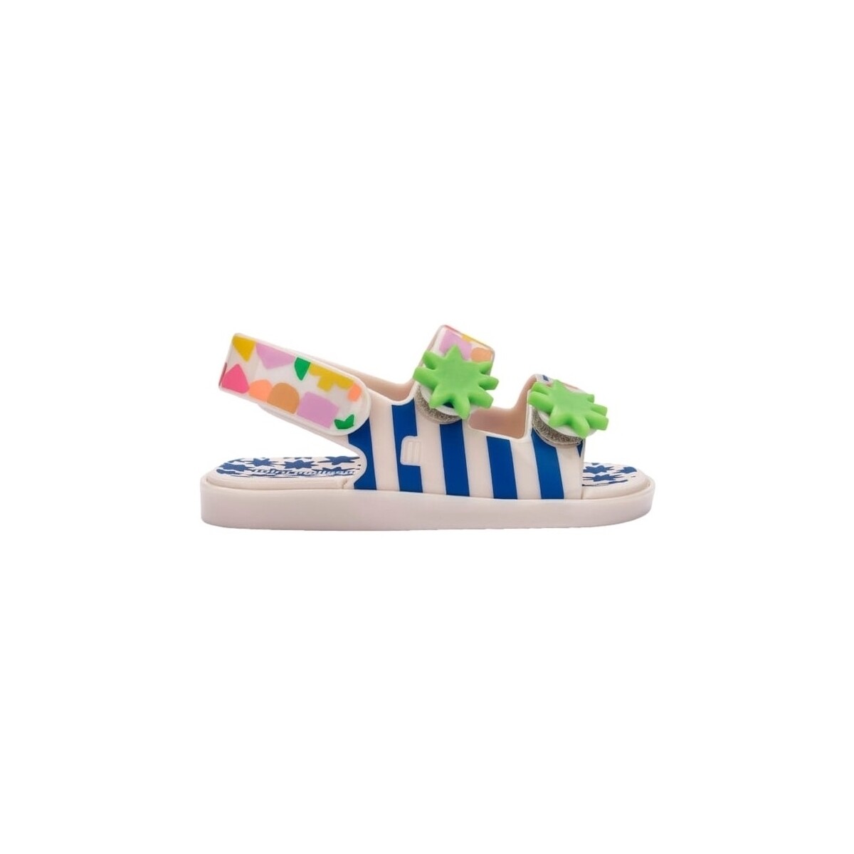 Pantofi Copii Sandale Melissa MINI  Estrelar + Fábula B Baby Sandals - Beige/Blue Multicolor