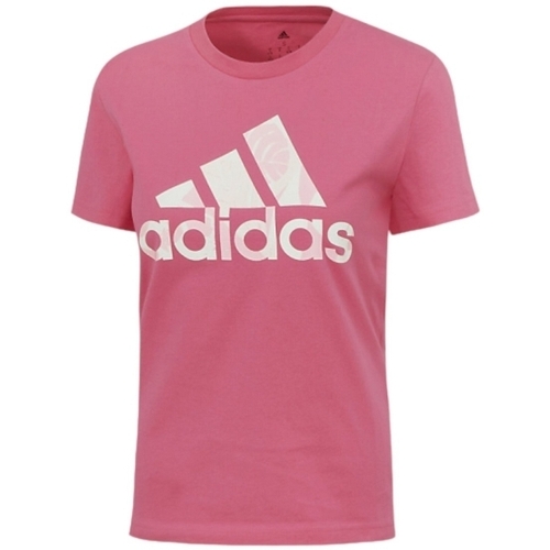 Îmbracaminte Femei Tricouri & Tricouri Polo adidas Originals WMS T SHIRT LOGO PULSE roz
