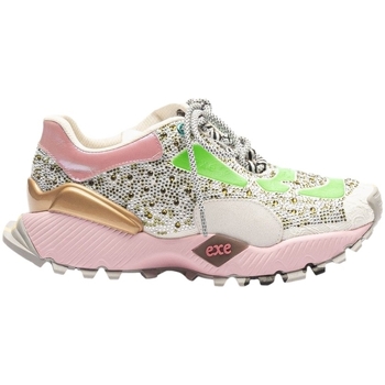Pantofi Femei Sneakers Exé Shoes EXÉ Sneakers 134-23 - Green/Pink Multicolor