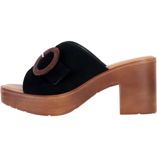 Pantofi Femei Papuci de vară The Divine Factory 230967 Negru