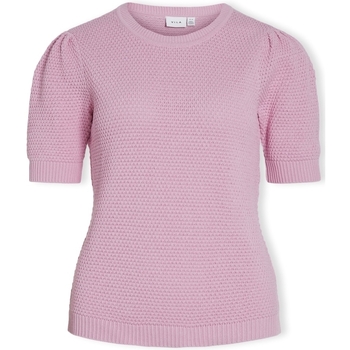 Îmbracaminte Femei Topuri și Bluze Vila Noos Dalo Knit  S/S - Pastel Lavender roz