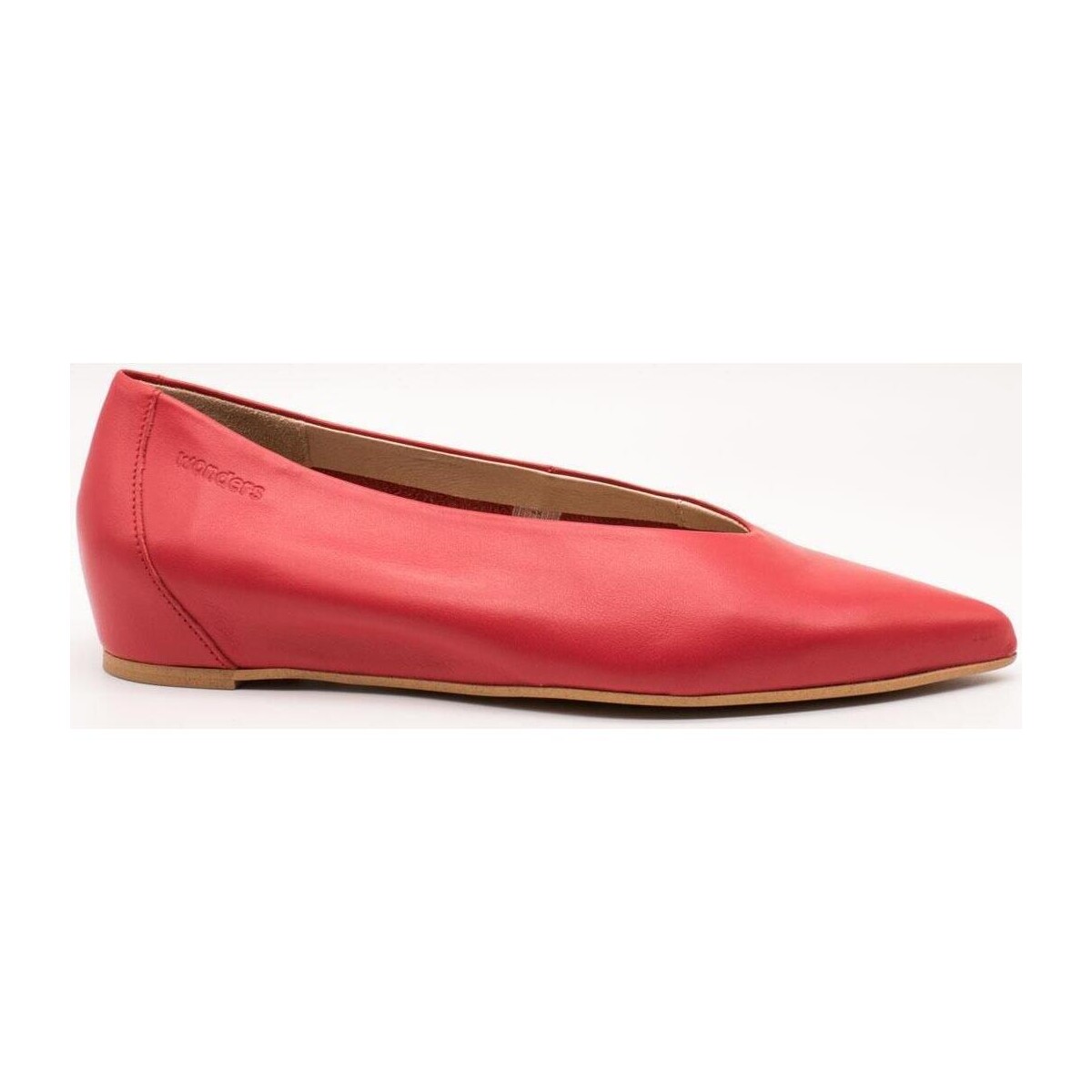 Pantofi Femei Balerin și Balerini cu curea Wonders  roșu