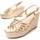 Pantofi Femei Espadrile Leindia 88501 Auriu