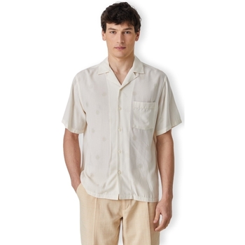 Portuguese Flannel Modal Dots Shirt - White Alb