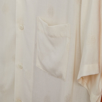 Portuguese Flannel Modal Dots Shirt - White Alb