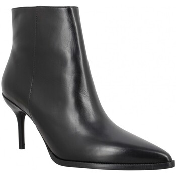 Pantofi Femei Botine Freelance Jamie 7 Zip Boot Veau Lisse Brillant Femme Noir Negru