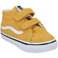 Pantofi Copii Sneakers Vans Sk8 Mid V Velours Toile Enfant Golden Multicolor