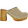 Pantofi Femei Papuci de vară Sandro Rosi 8839 Velours Femme Sable Bej