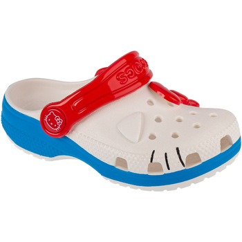 Pantofi Copii Papuci de casă Crocs Classic Hello Kitty Iam Clog T Alb