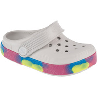 Pantofi Fete Papuci de casă Crocs Off Court Glitter Band Clog T Alb