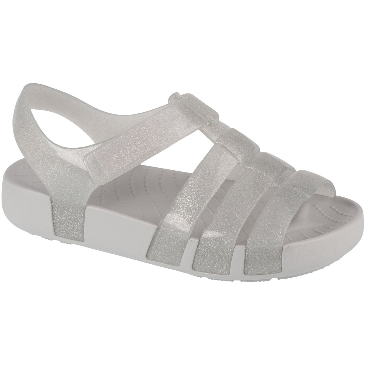 Pantofi Fete Sandale sport Crocs Isabella Glitter Kids Sandal Gri