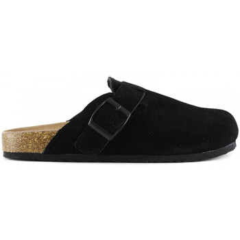 Pantofi Bărbați Sandale Colors of California Man sabot sandal in suede Negru