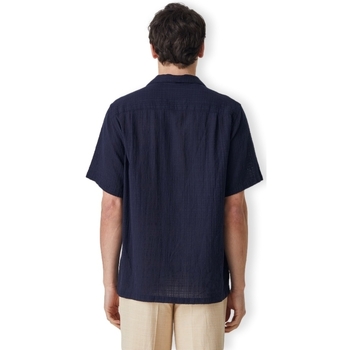 Portuguese Flannel Grain Shirt - Navy albastru