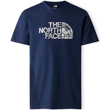 Îmbracaminte Bărbați Tricouri & Tricouri Polo The North Face Woodcut Dome T-Shirt - Summit Navy albastru
