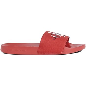 Pantofi Bărbați Papuci de vară Calvin Klein Jeans YM0YM00061 roșu