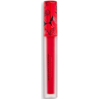 Frumusete  Femei Ruj de buze Makeup Revolution Vinyl Liquid Lipstick - Haunted roșu