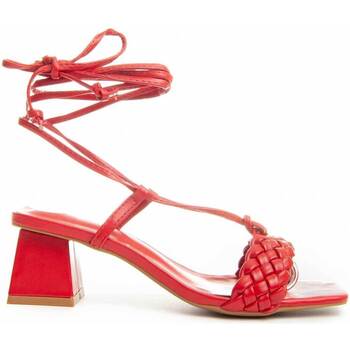 Pantofi Femei Sandale Leindia 89305 roșu