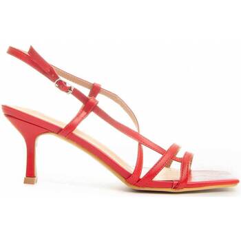 Pantofi Femei Sandale Leindia 89308 roșu