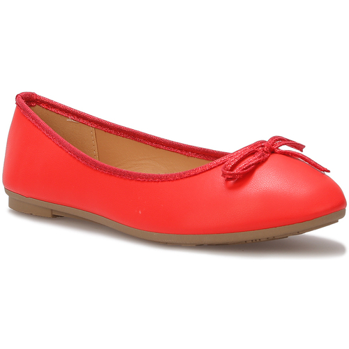 Pantofi Femei Balerin și Balerini cu curea La Modeuse 70095_P163460 roșu