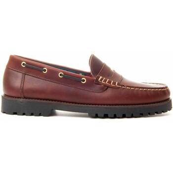 Pantofi Bărbați Mocasini Purapiel 89143 roșu