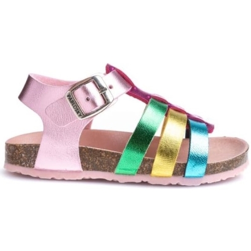 Pantofi Copii Sandale Pablosky Laminado Kids Sandals 28870 K - Laminado Rosa Multicolor