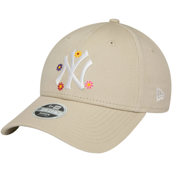 Accesorii textile Femei Sepci New-Era 9FORTY New York Yankees Floral All Over Print Cap Bej