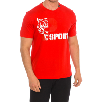 Îmbracaminte Bărbați Tricouri mânecă scurtă Philipp Plein Sport TIPS410-52 roșu