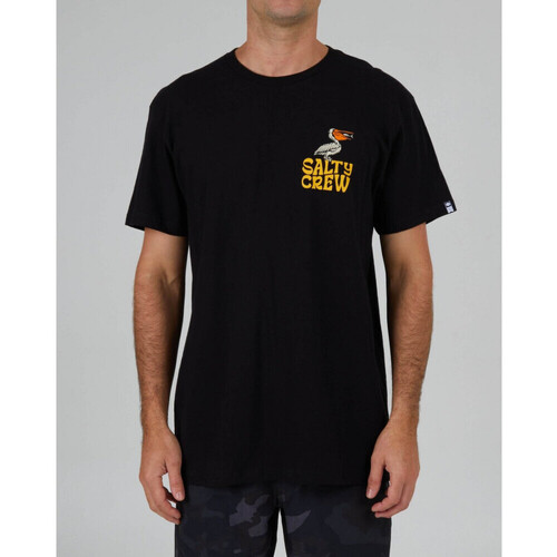 Îmbracaminte Bărbați Tricouri & Tricouri Polo Salty Crew Seaside standard s/s tee Negru