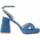 Pantofi Femei Sandale Leindia 88518 albastru