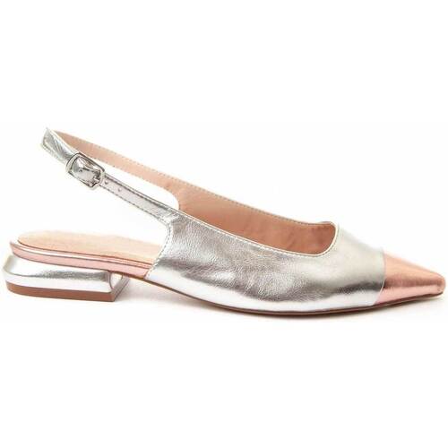 Pantofi Femei Balerin și Balerini cu curea Leindia 88538 Argintiu
