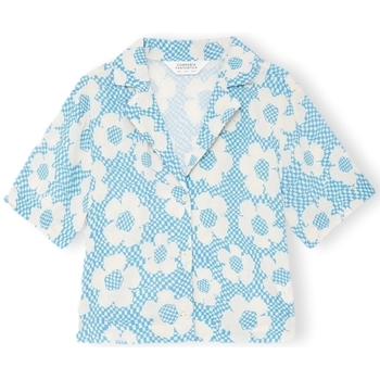 Îmbracaminte Femei Topuri și Bluze Compania Fantastica COMPAÑIA FANTÁSTICA Shirt 12108 - Flowers albastru