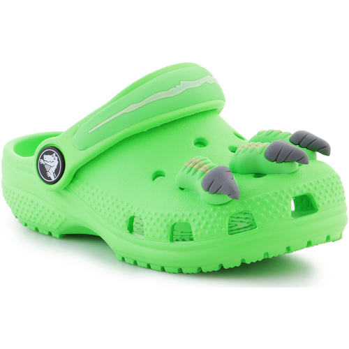 Pantofi Fete Sandale Crocs Classic I Am Dinosaur Clog 209700-3WA verde